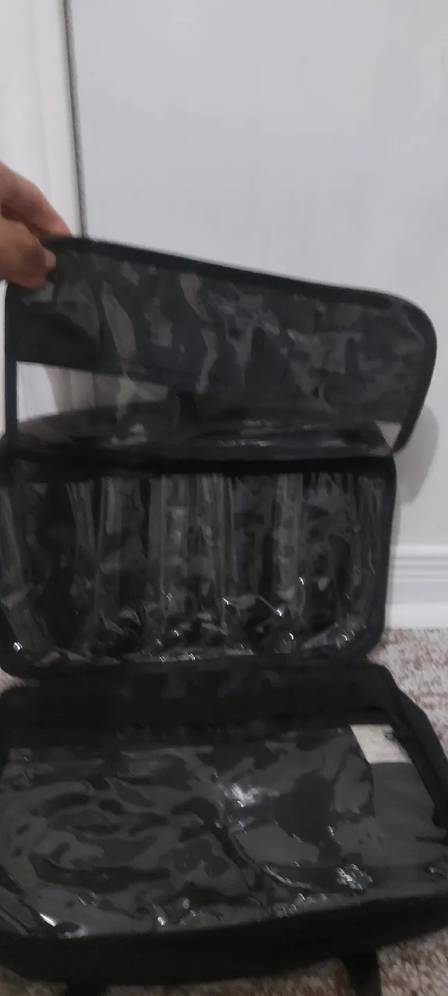 Black Hanging Travel Toiletry Bag image indicator(2)