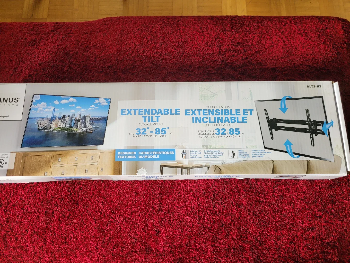 Sanus Extendable Tilt TV Wall Mount 32"-85" image indicator(5)