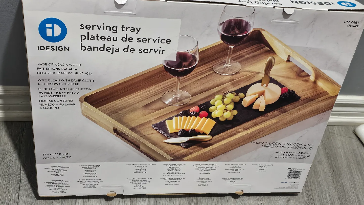 iDesign Serving Tray - Acacia Wood thumbnail
