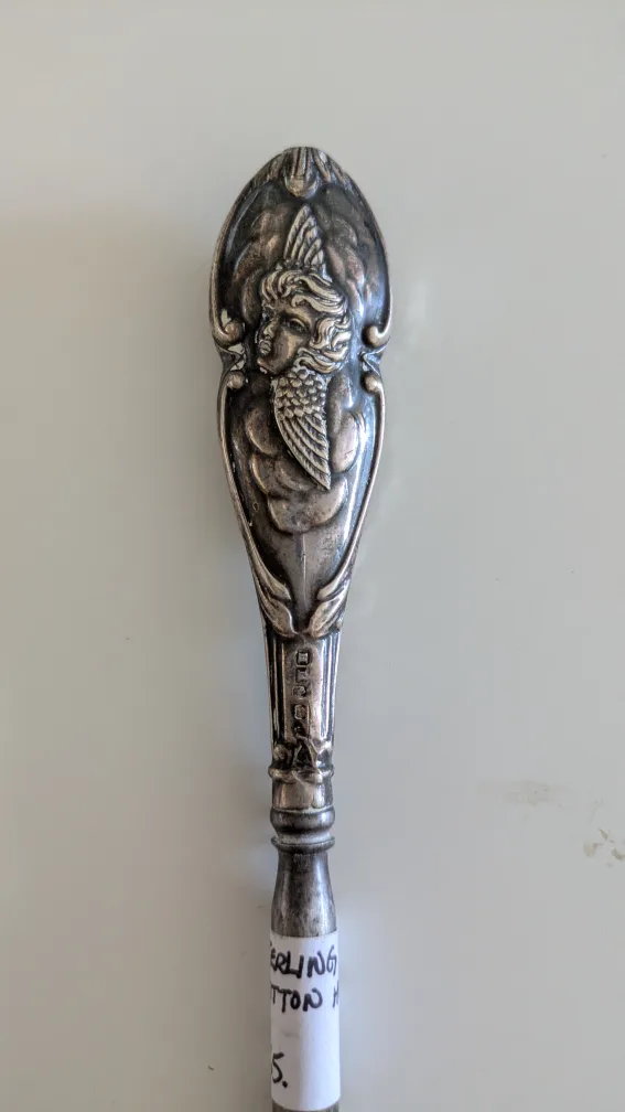 Antique Sterling Silver Button Hook image indicator(2)