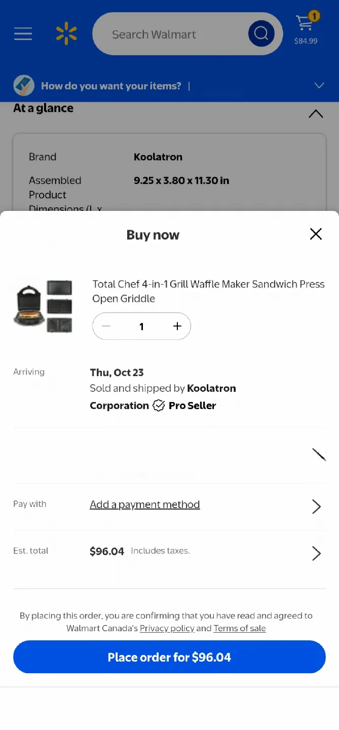 Total Chef 4-in-1 Grill Waffle Maker image indicator(3)