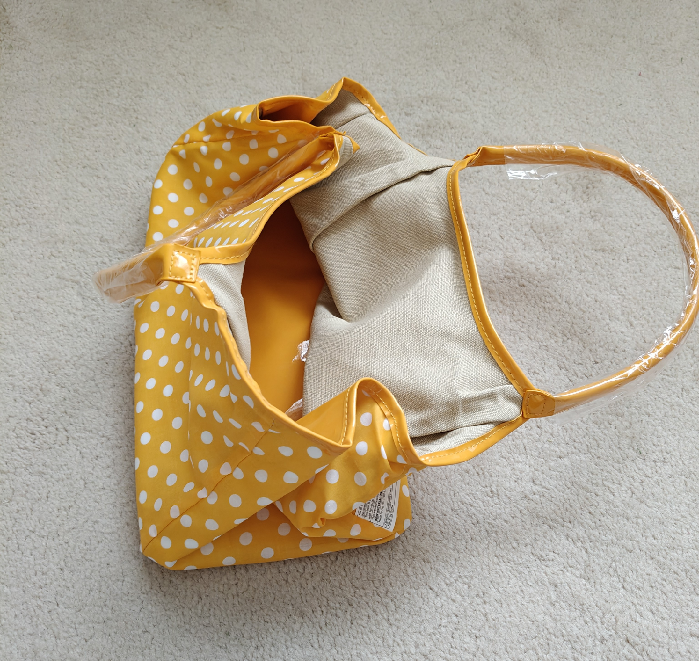 Yellow Polka Dot Tote Bag - photo 2