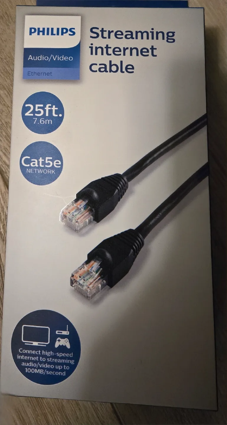 Philips Streaming Internet Cable - 25ft