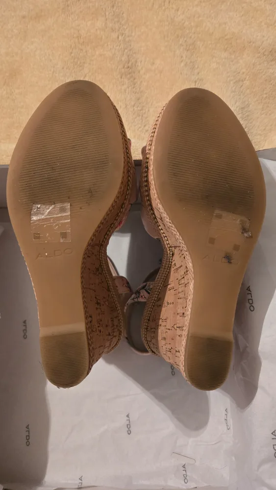 Aldo Florenna Floral Wedge Sandals - Size 6.5 image indicator(3)