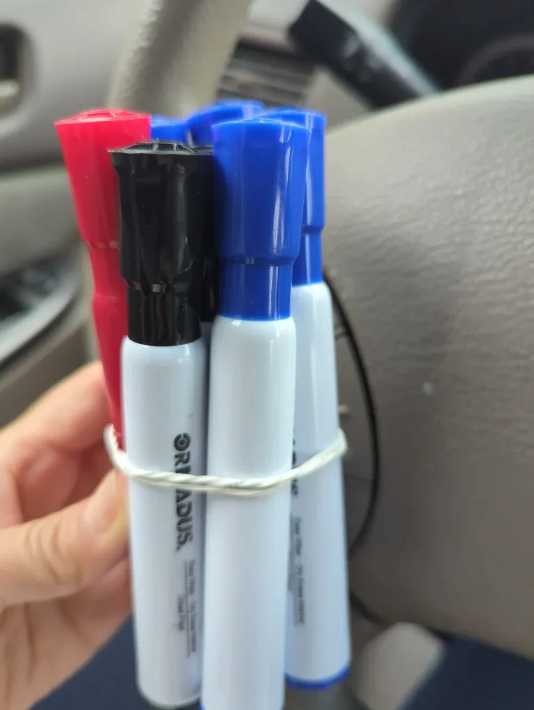 Oradous Dry Erase Markers - Red, Black, Blue