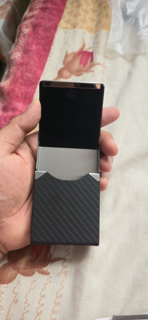 Business Card Holder - Black Carbon Fiber - photo 5