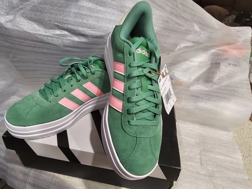 Adidas VL Court Bold Green/Pink, US 7 image indicator(3)