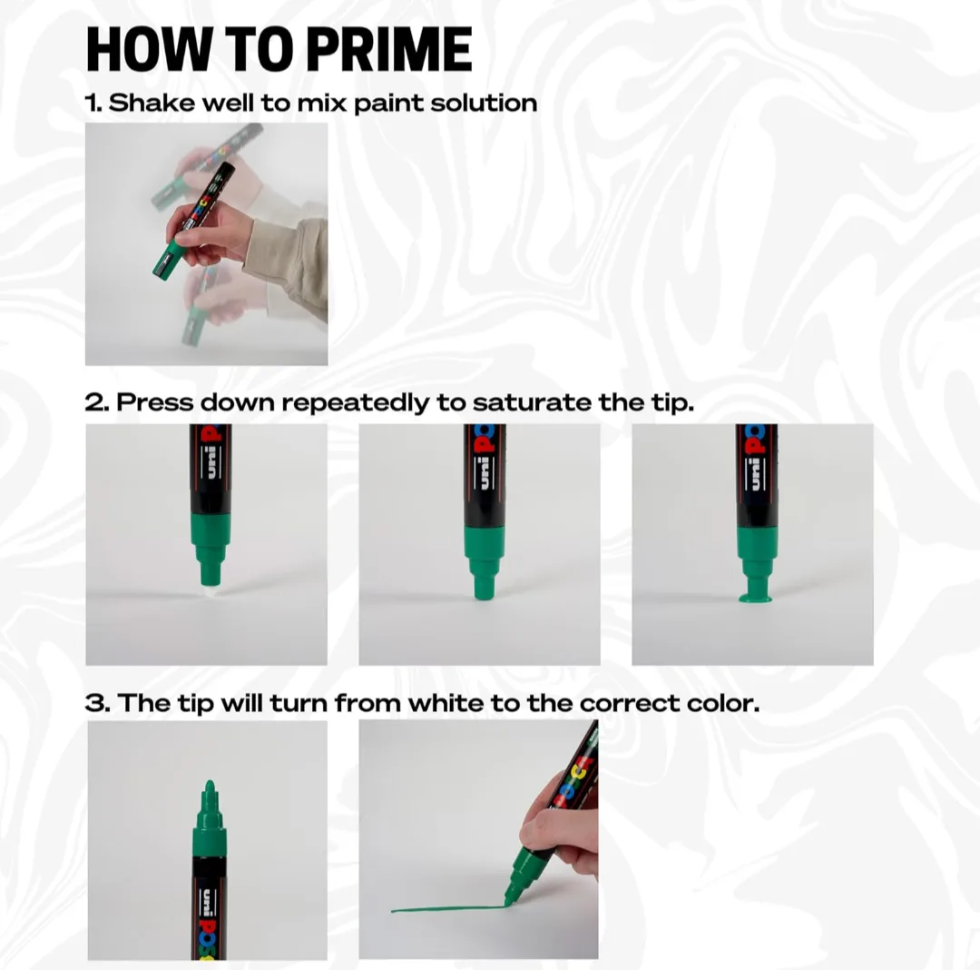 NIB Uni POSCA PC-5M Soft Colour Paint Markers - 8 Pack image indicator(5)