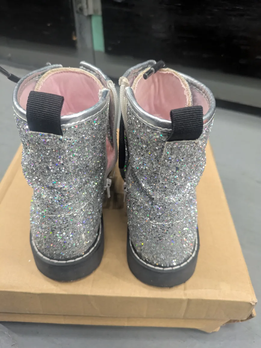 Steve Madden Glitter Ankle Boots - Size 4 image indicator(4)