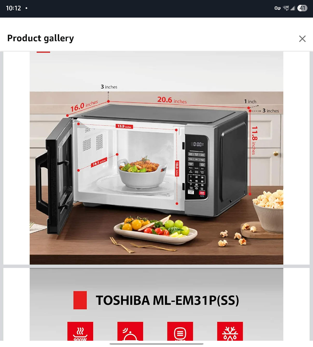 Toshiba Microwave Oven - photo 3