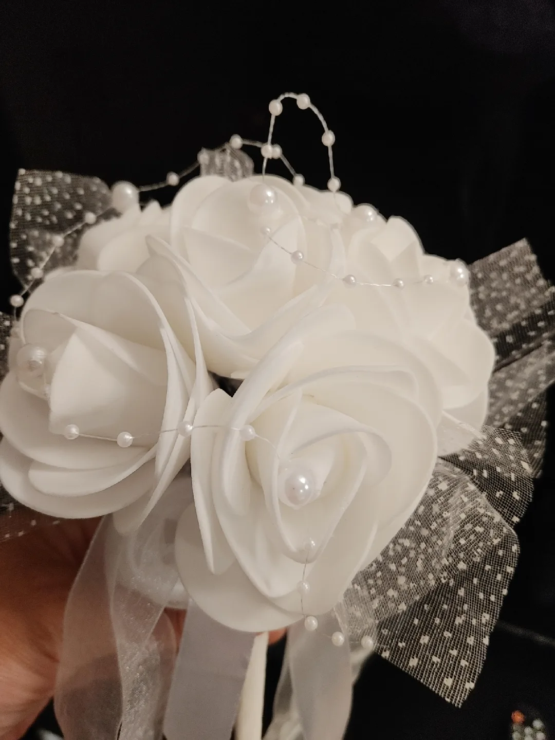 White Artificial Wedding Bouquet New thumbnail