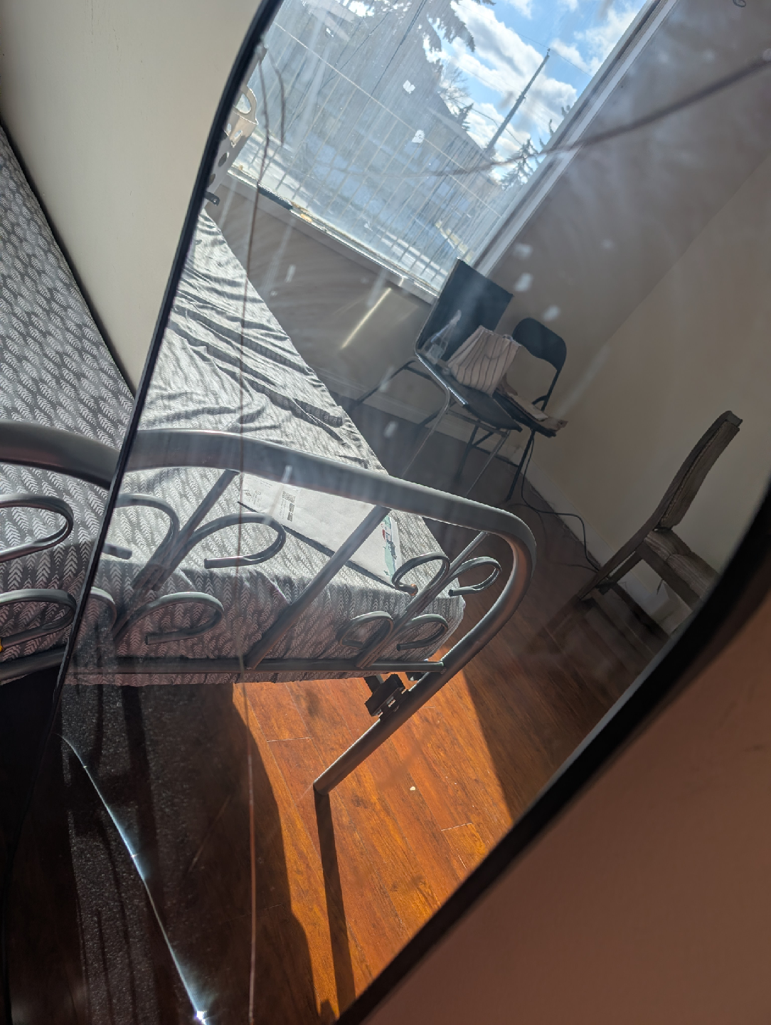 Cracked Full Length Mirror