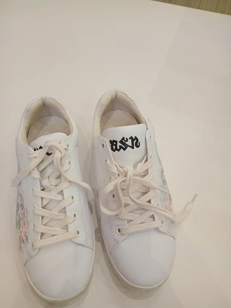 White ASH Sneakers with Floral Design