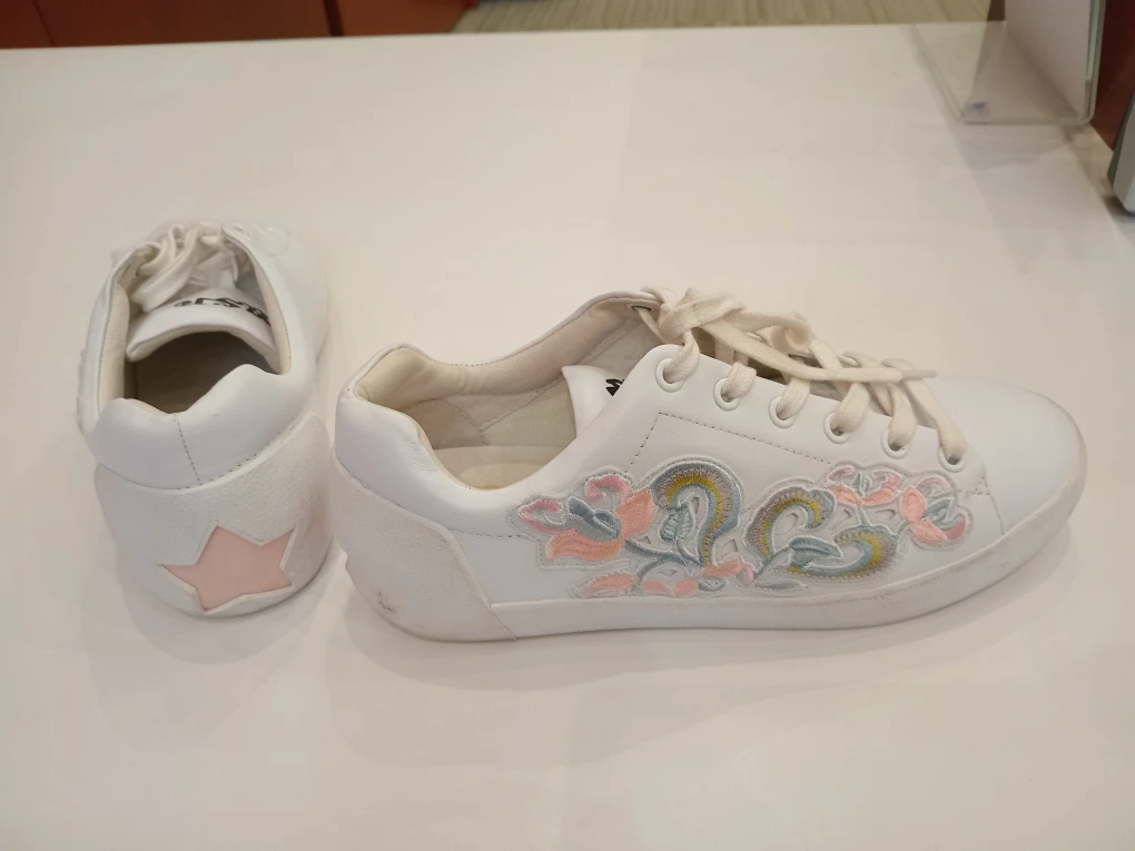 White ASH Sneakers with Floral Design - photo 2