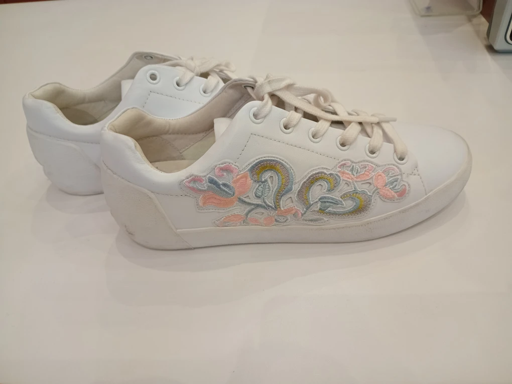White ASH Sneakers with Floral Design - photo 3