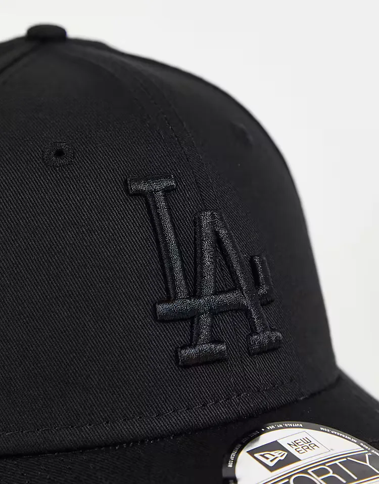 New Era "9FORTY" LA Dodgers Men's Snapback Cap - Blackout image indicator(3)