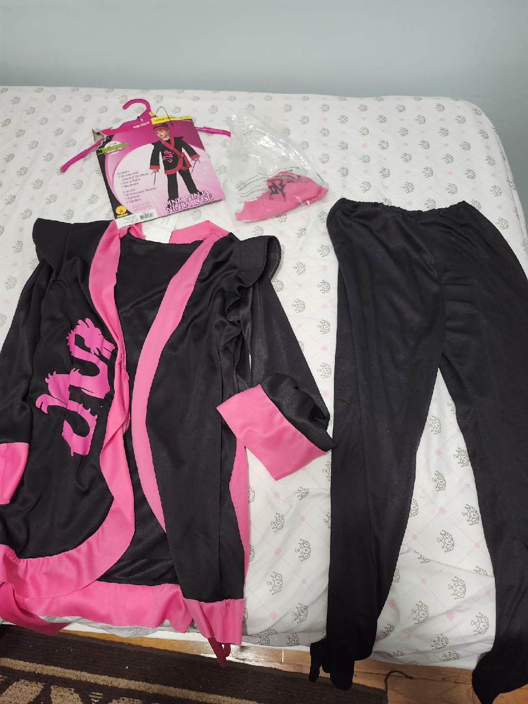 Halloween Pink Ninja Rose Costume - Large (10-12)