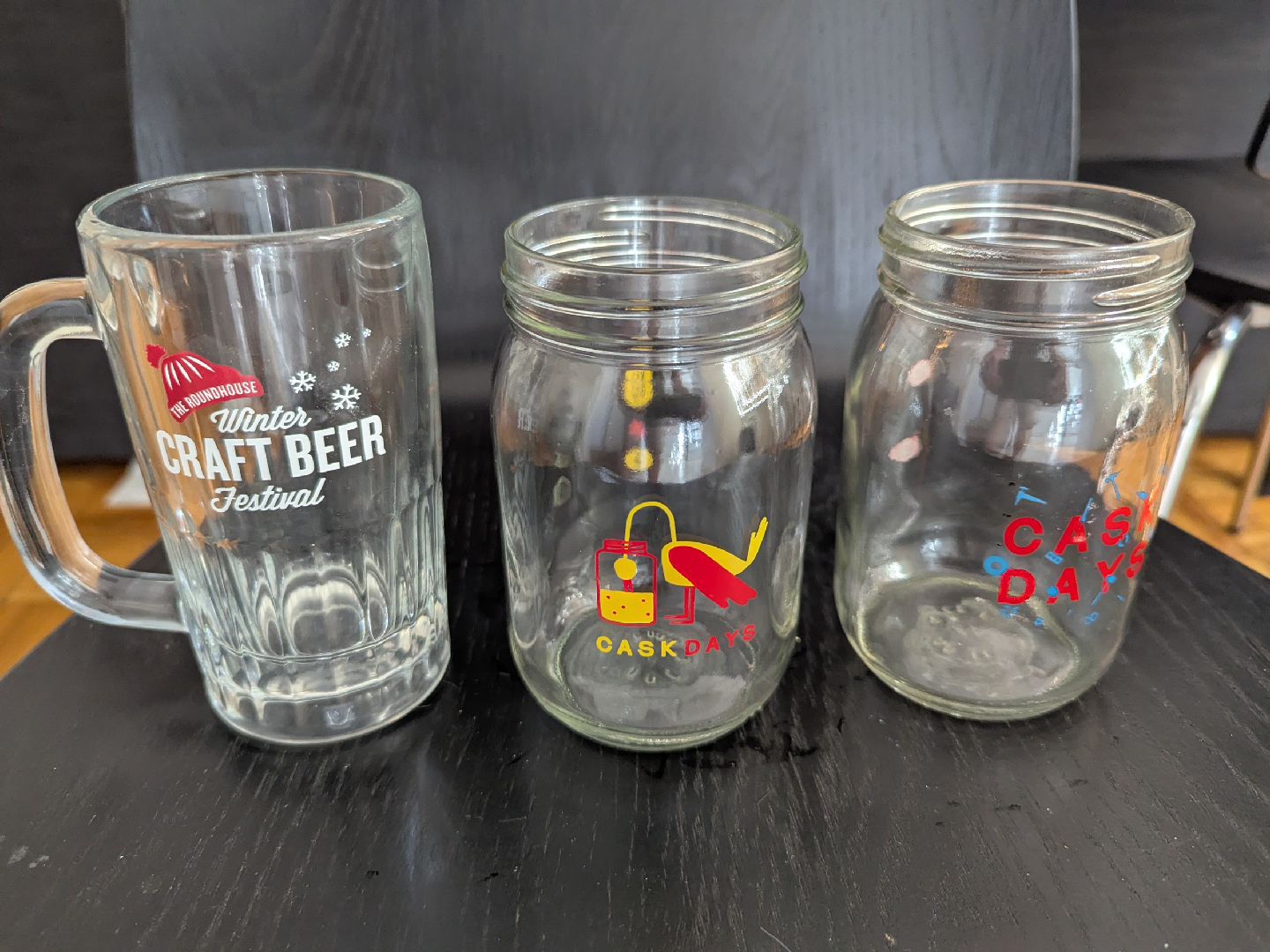 Mixed Glass Beer Jars & Mugs