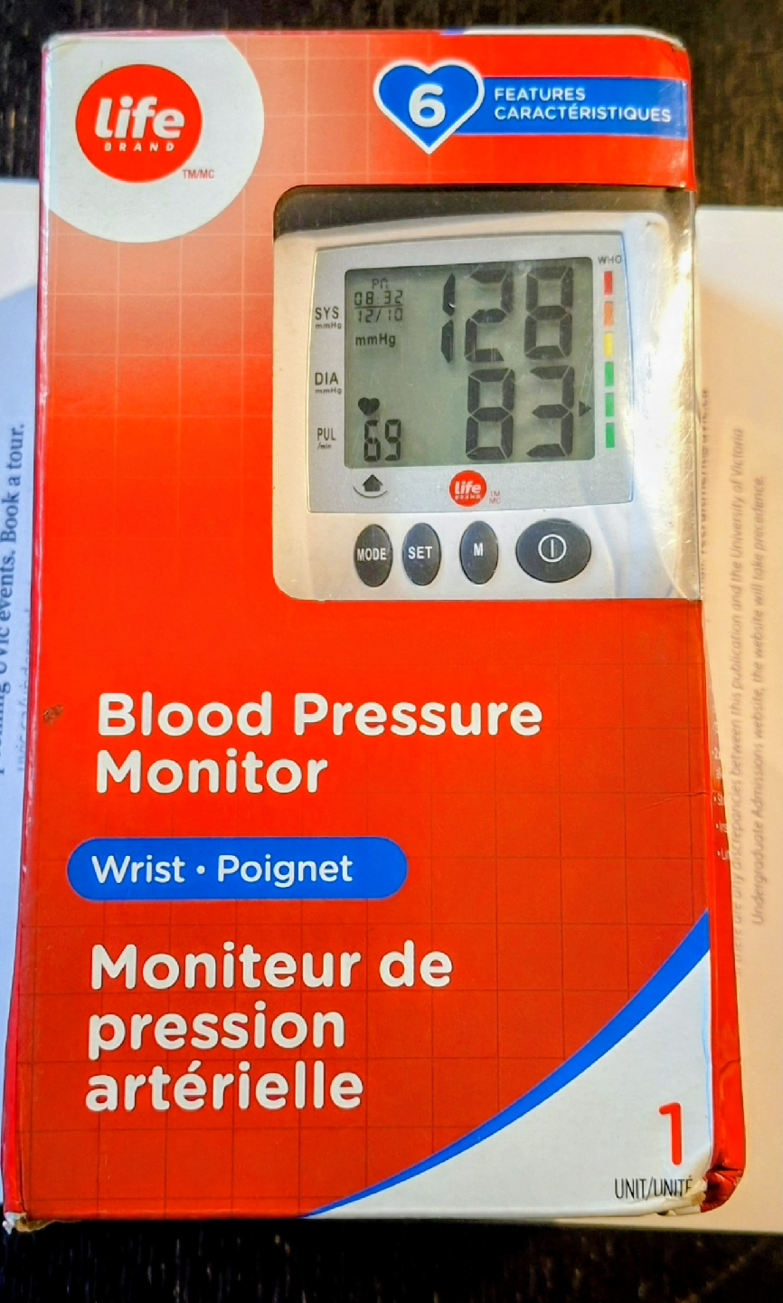 Life Brand Blood Pressure Monitor