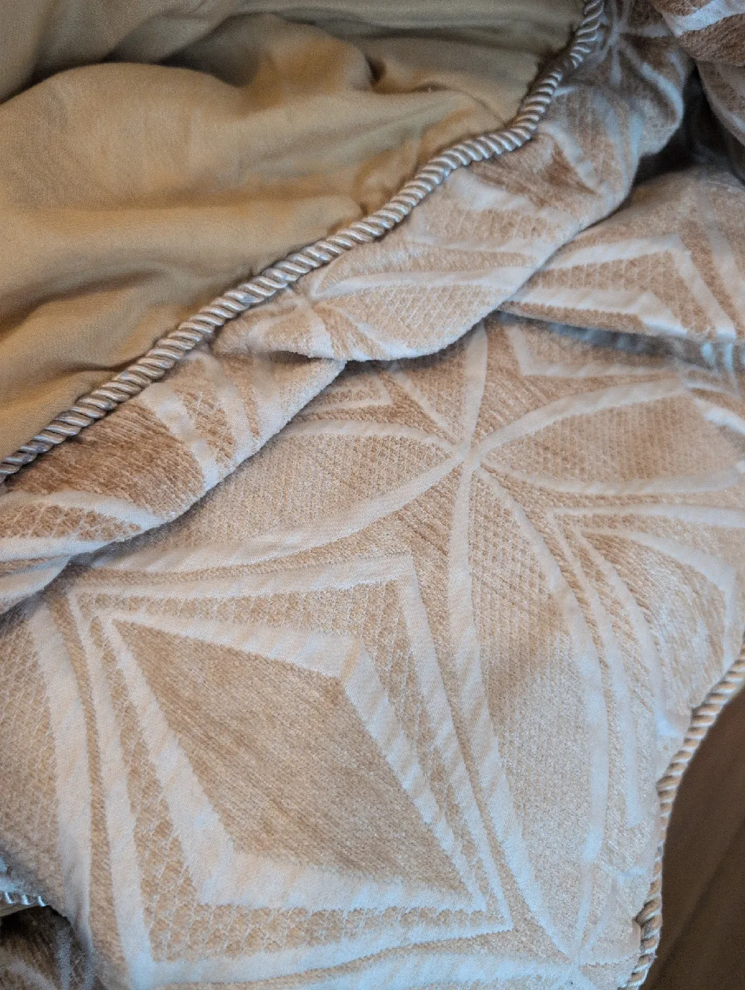 Queen Size Beige / yellow / Gold Bedding Set 🥕 image indicator(3)