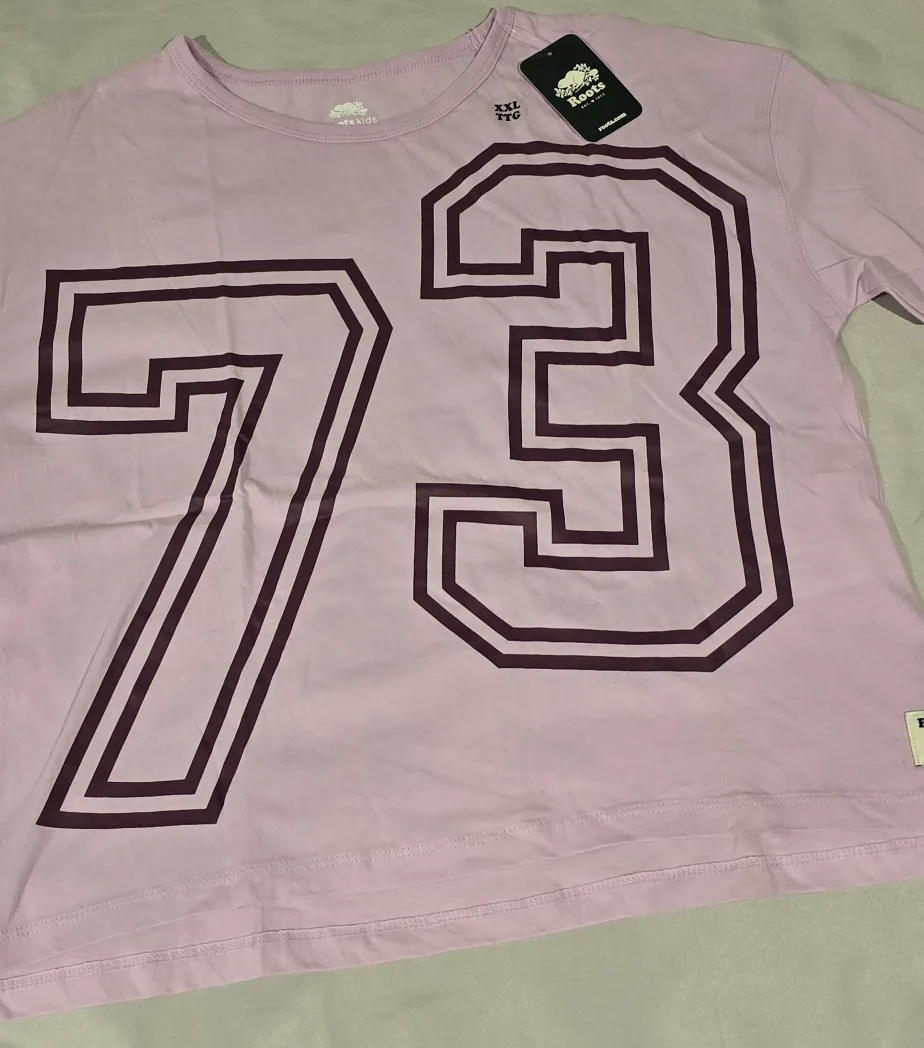 NEW! Girls Roots Lilac Long Sleeve T-shirt - Size 13 - 14 (XXL) image indicator(2)