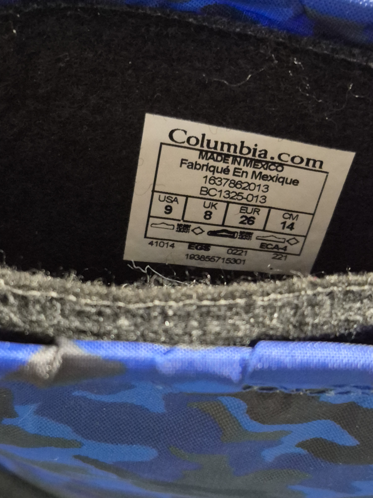 Columbia Kids' Blue Camo Snow Boots - Size 9 - photo 3