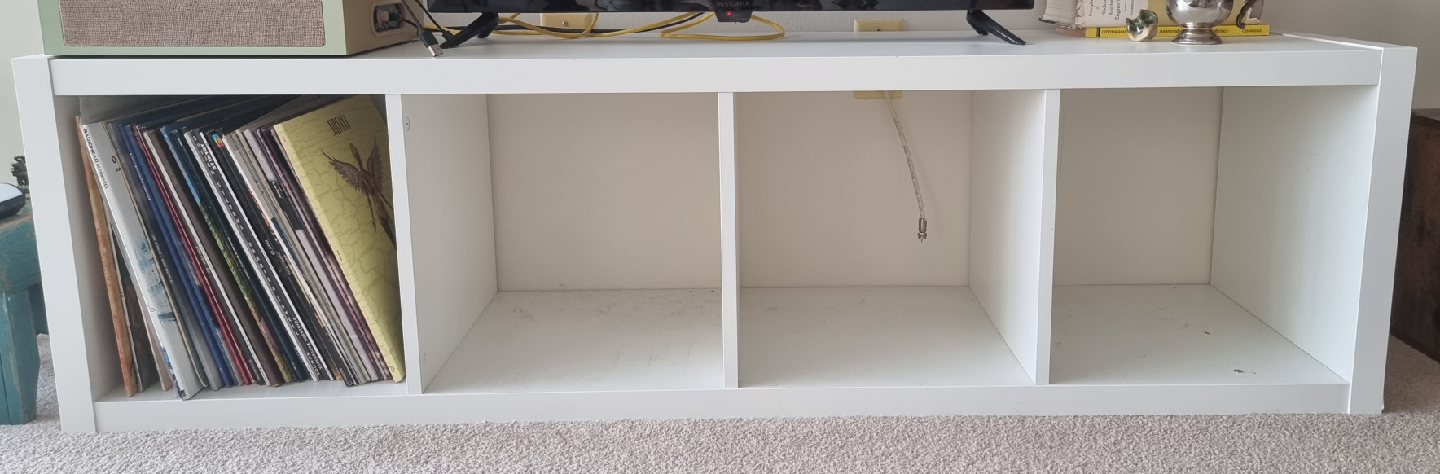 IKEA Kallax White Shelf Unit