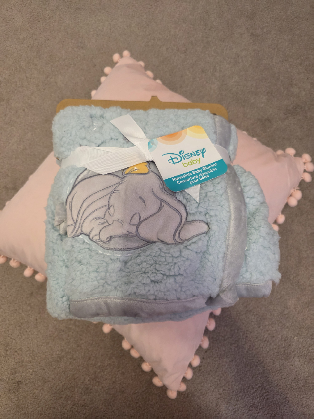 Disney Baby Dumbo Reversible Baby Blanket - New