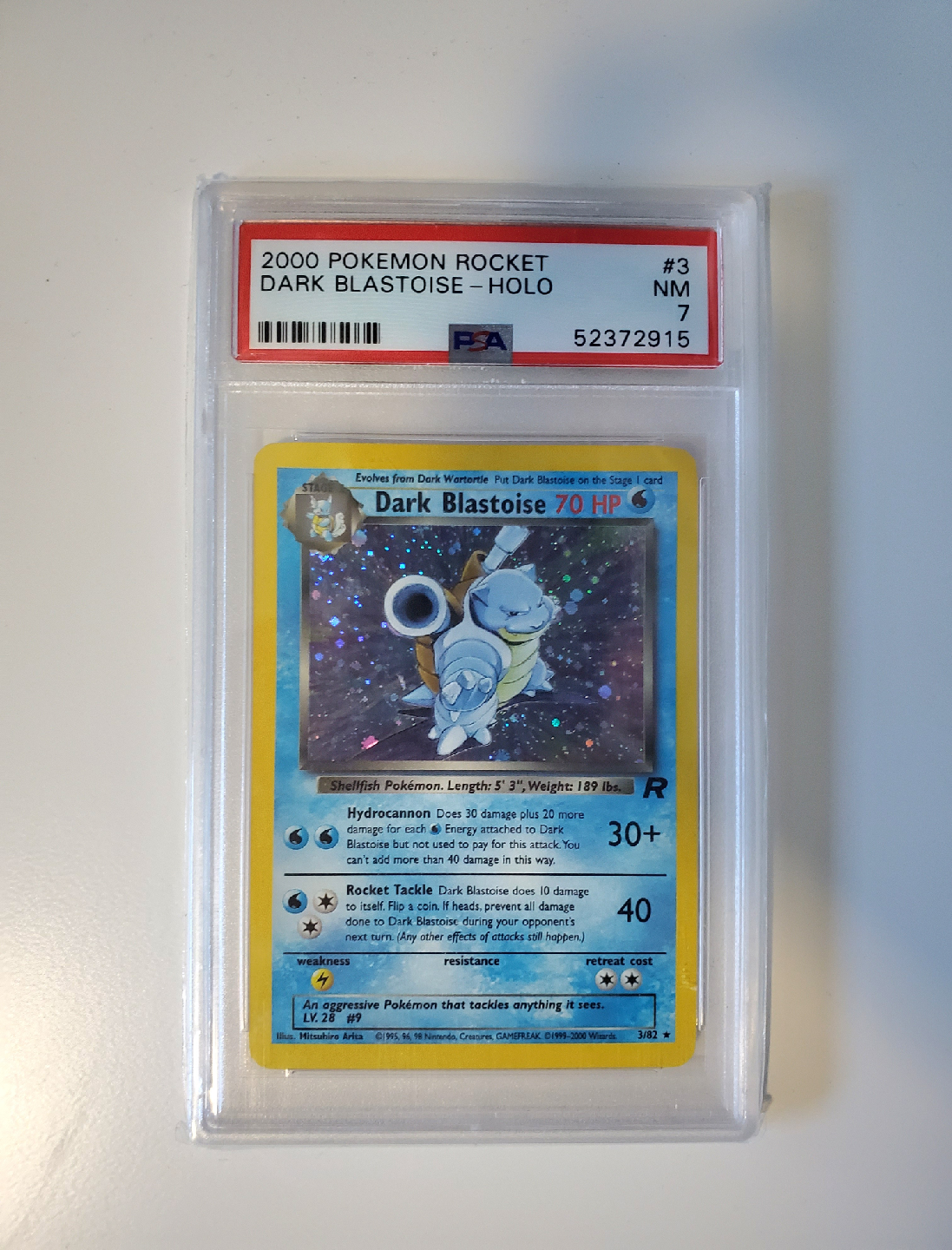Dark Blastoise Holo PSA 7 (Pokémon 2000)