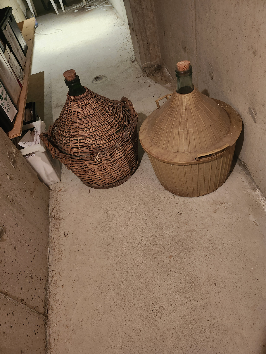 Wicker-Covered Glass Demijohns - photo 2