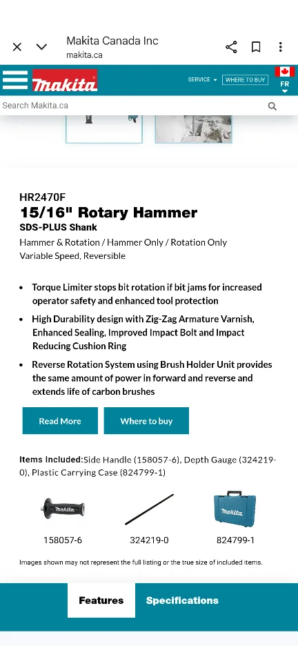 Makita HR2470F 15/16" Rotary Hammer Drill image indicator(5)
