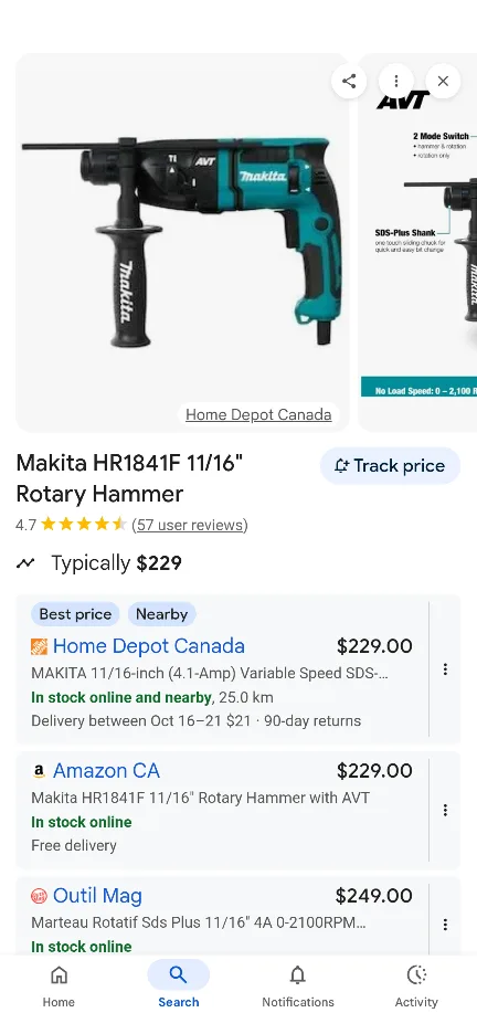 Makita HR2470F 15/16" Rotary Hammer Drill image indicator(8)
