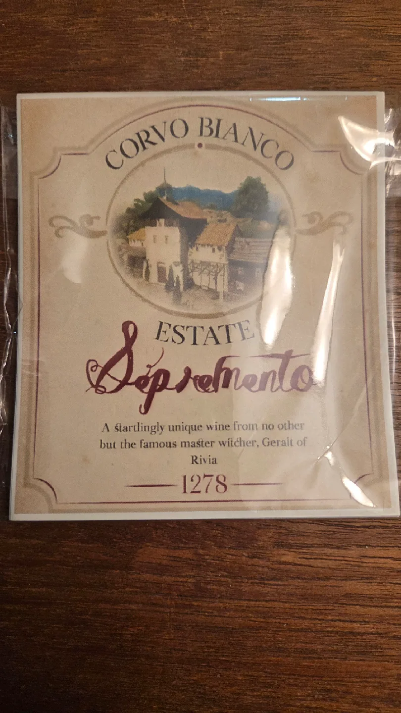 Witcher 3 - Wine Bottle Lables - Corvo Bianco Estate Sipremento thumbnail