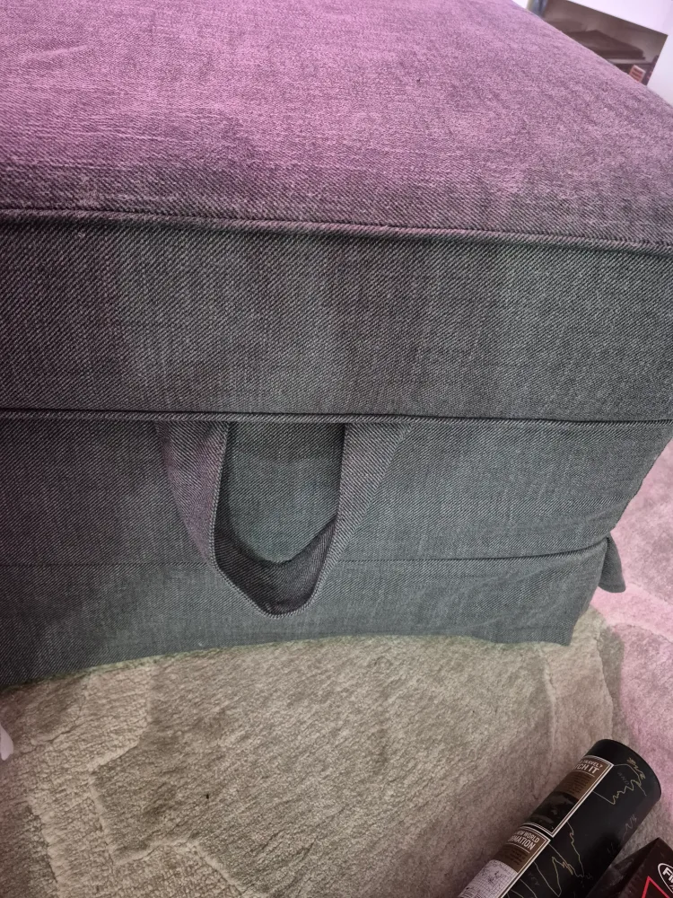 IKEA Grey Storage Ottoman Ektorp image indicator(2)