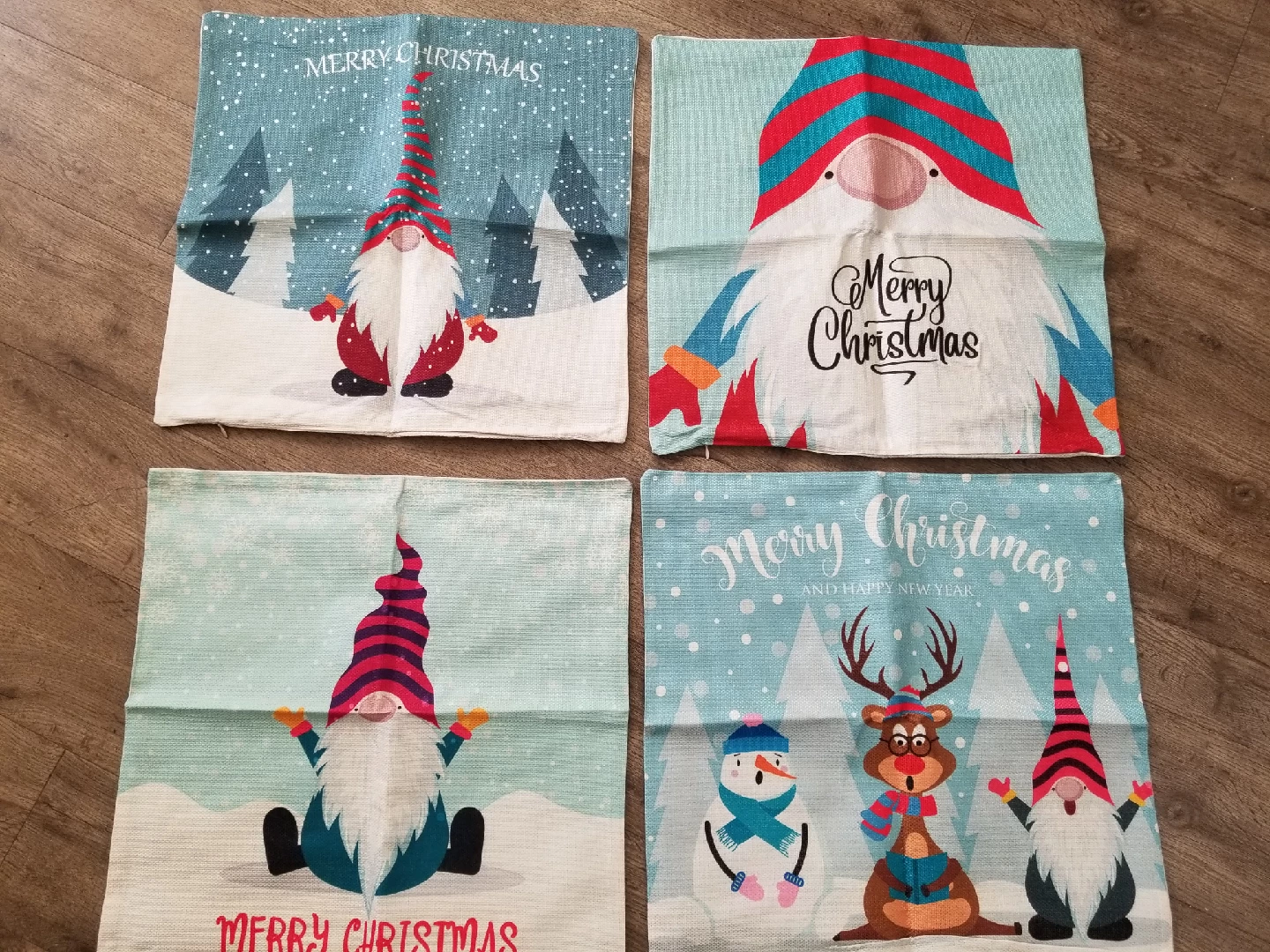 Christmas Gnome Pillow Covers (Set of 4)