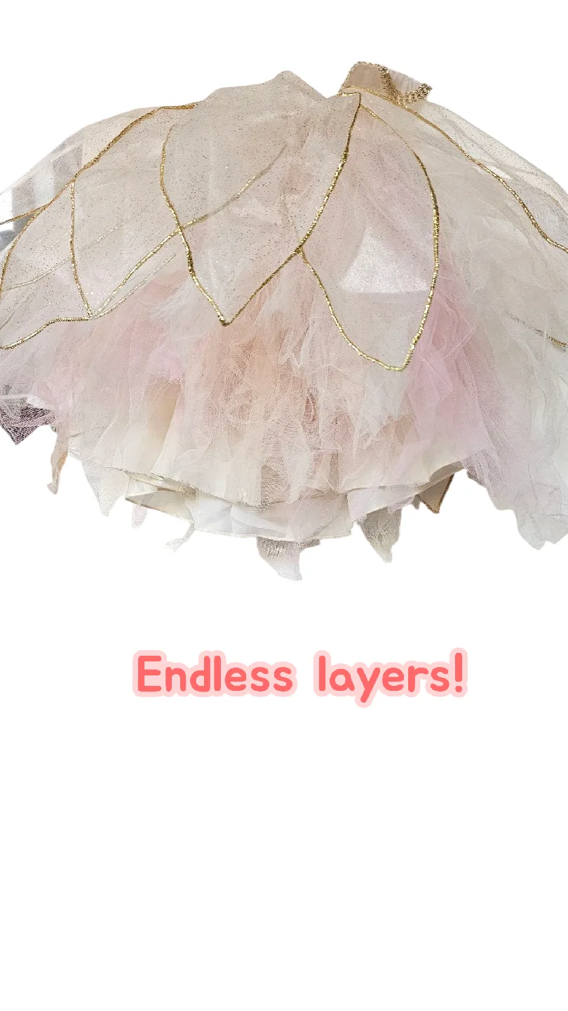 Unicorn Fairy Princess Halloween Costume w Wings & Headband image indicator(4)