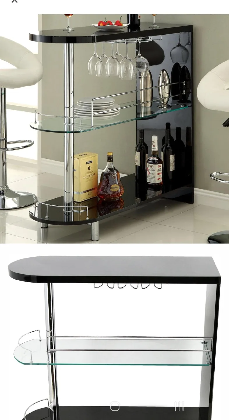 Black & Chrome Bar Cart image indicator(2)