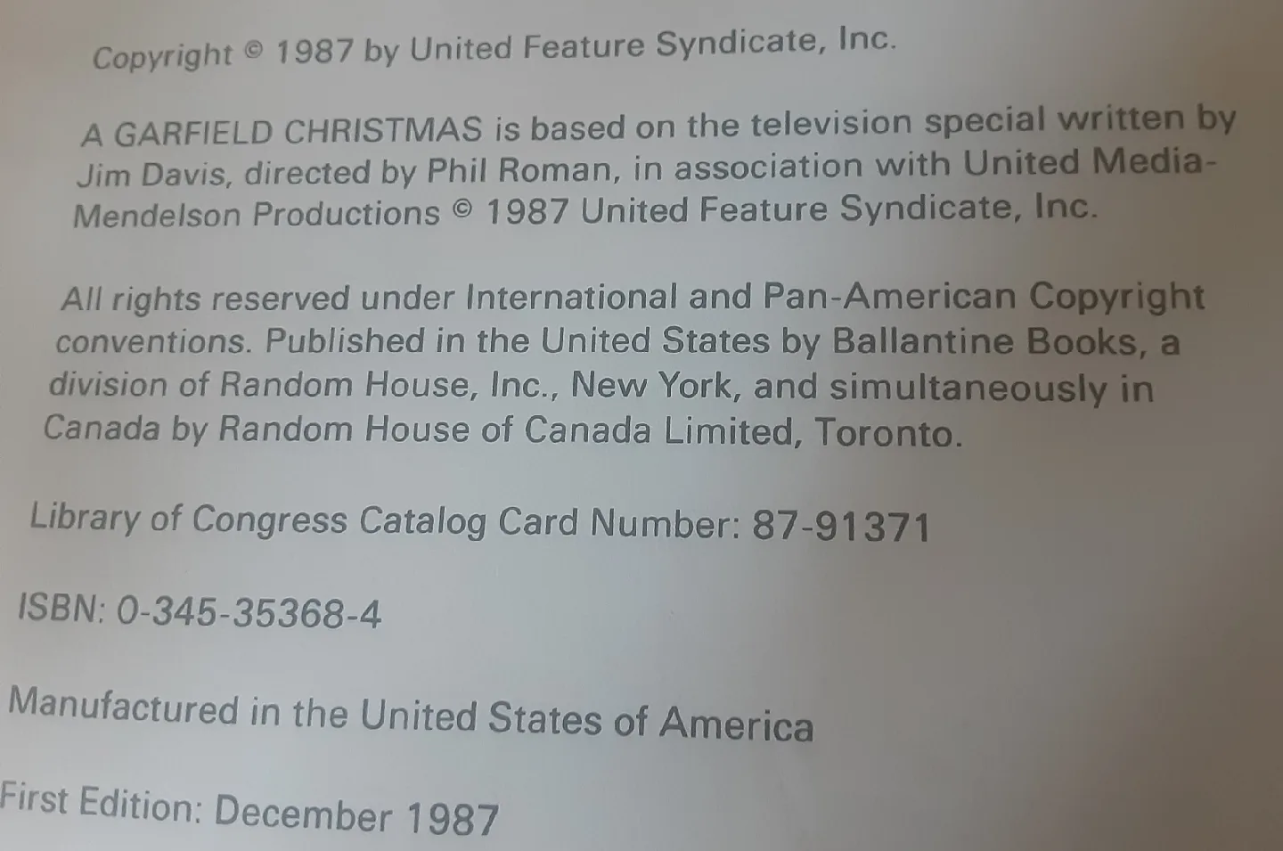 A Garfield Christmas by Jim Davis image indicator(2)