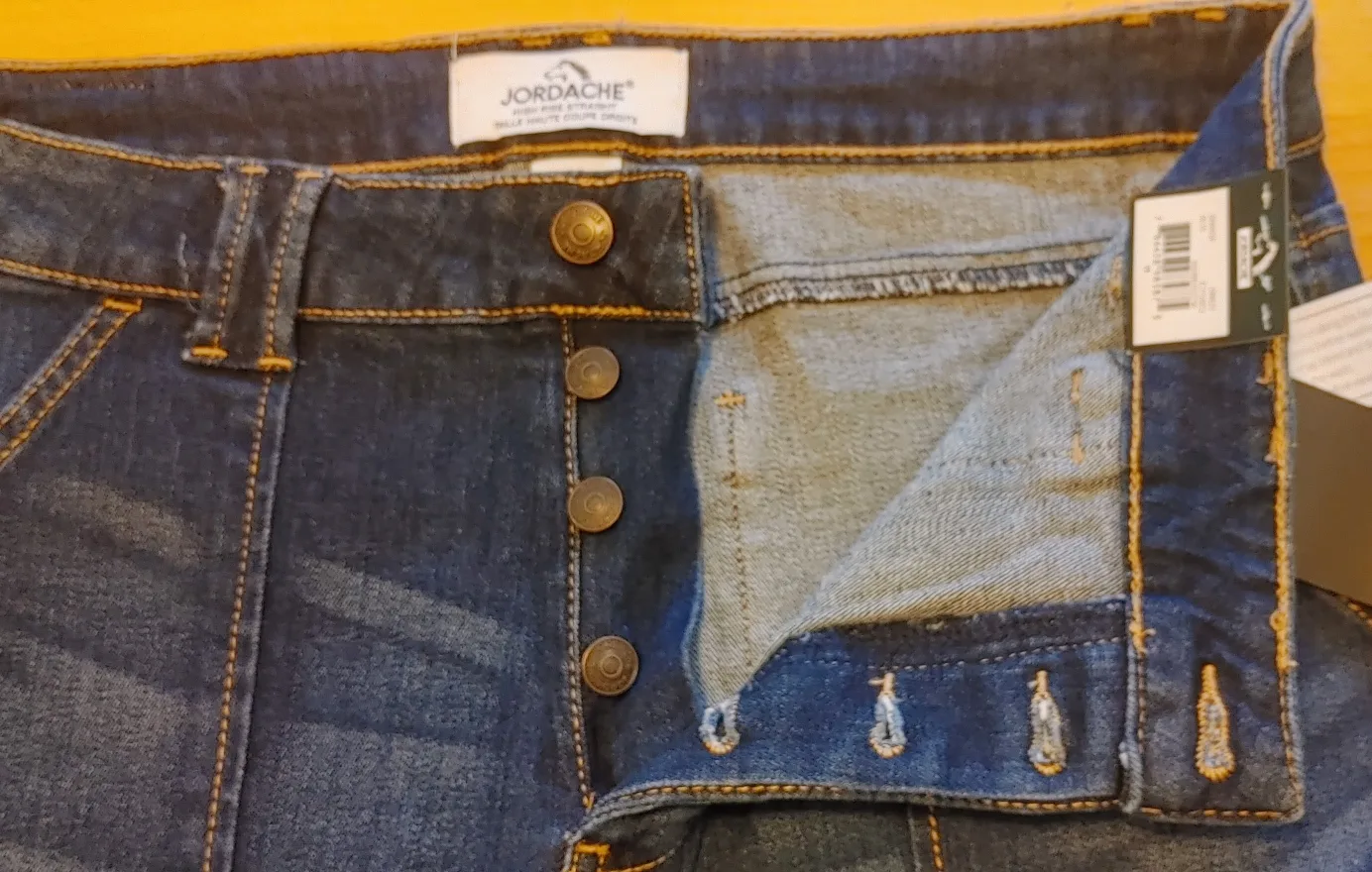 Jordache High Rise Straight Jeans - Size 12 image indicator(4)