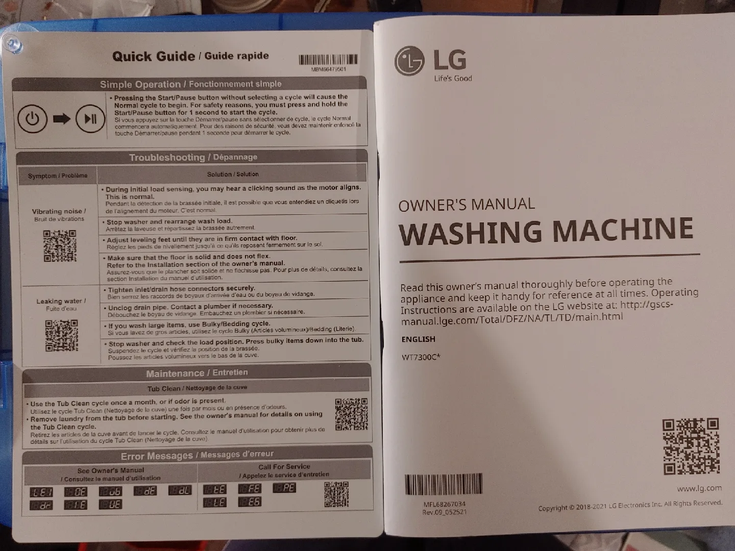 LG Washing Machine & Dryer image indicator(3)