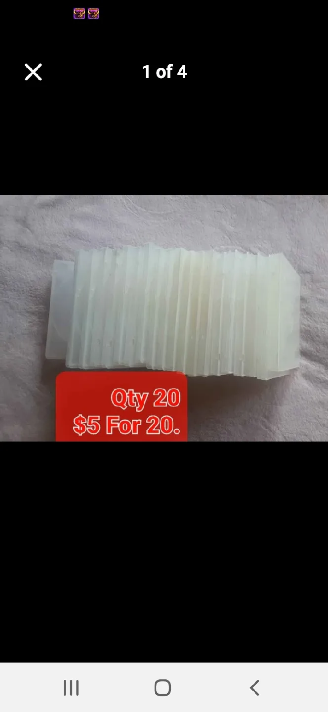 20 DVD/CD Plastic Holders 5 x 5-1/2" image indicator(2)
