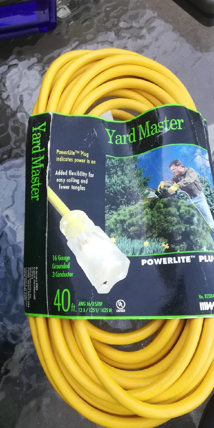 Yard Master 40 ft. 16 Gauge Extension Cord - Yellow