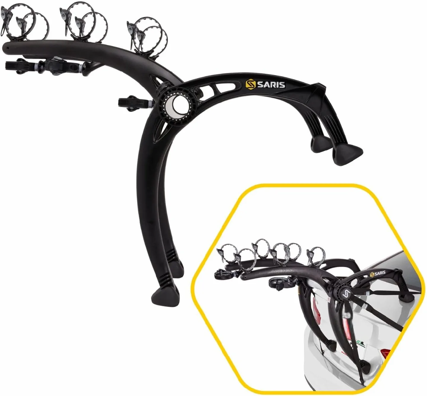 Saris Bones 3-Bike Trunk Rack - Black image indicator(3)