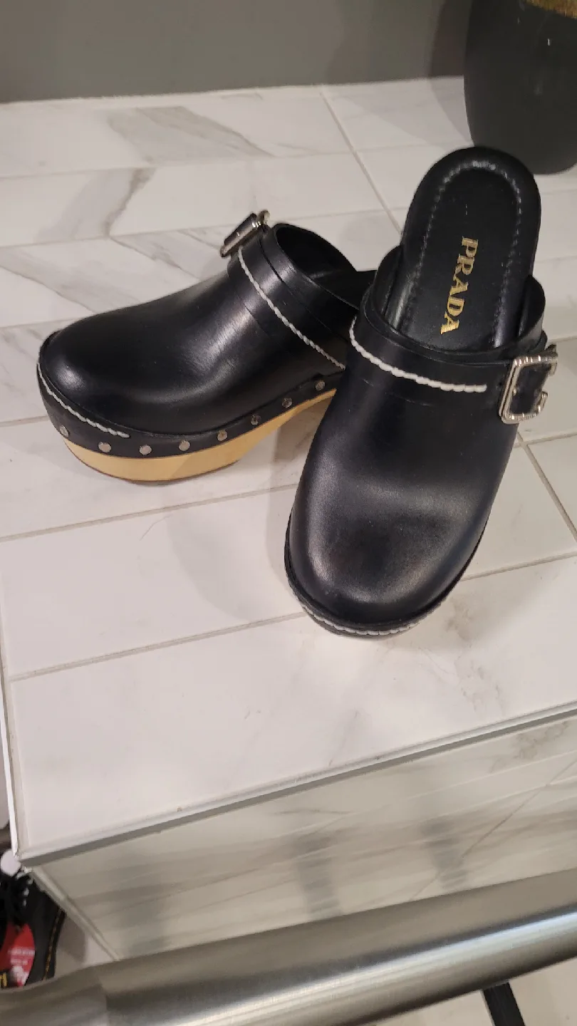 Authentic PRADA Clogs 6 to 6.5 image indicator(2)