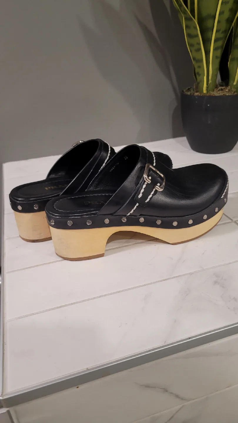 Authentic PRADA Clogs 6 to 6.5 image indicator(4)