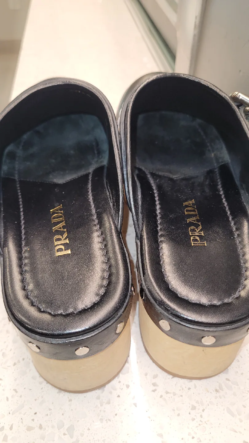 Authentic PRADA Clogs 6 to 6.5 image indicator(8)