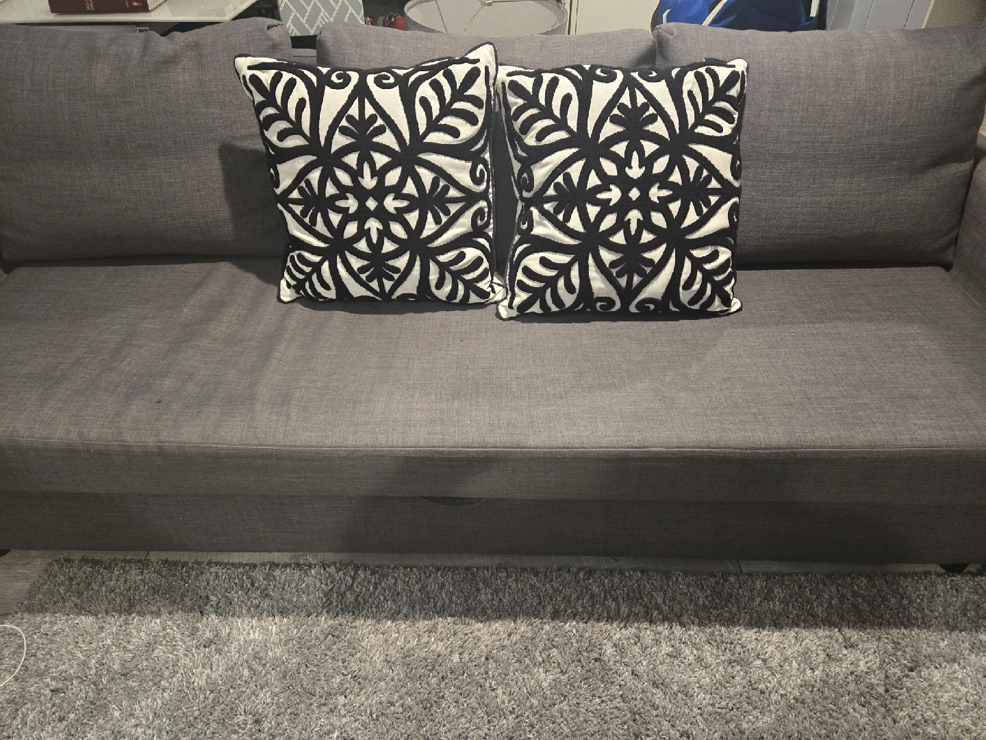 Black & White Decorative Throw Pillow