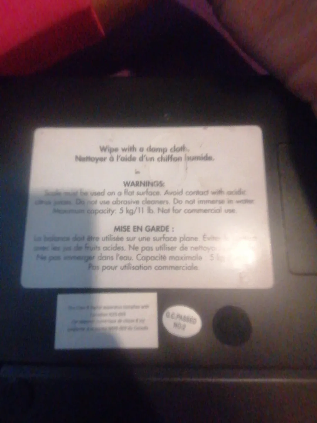 Digital Kitchen Scale - 5kg/11lb Capacity image indicator(6)