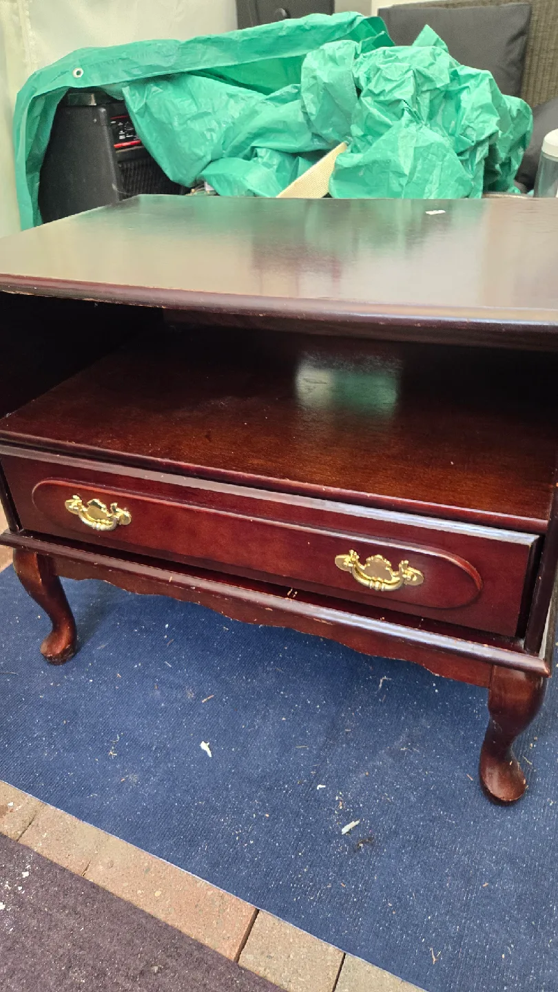 Dark Wood TV Stand/Console Table image indicator(2)