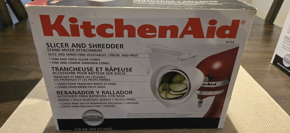 Kitchen Aid Slicer and Shredder Attachments New in Box